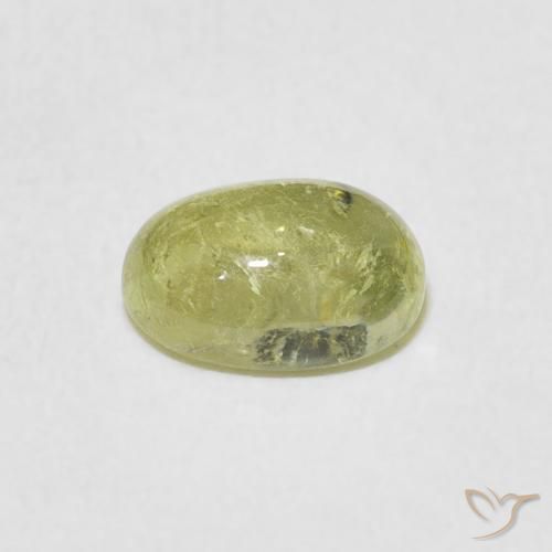 Turmalina Amarillo claro natural de 1.36 ct, Ovalada, Transparente