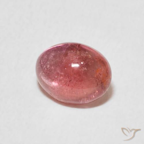 Turmalina Rosado frambuesa natural de 1.10 ct, Ovalada, Transparente