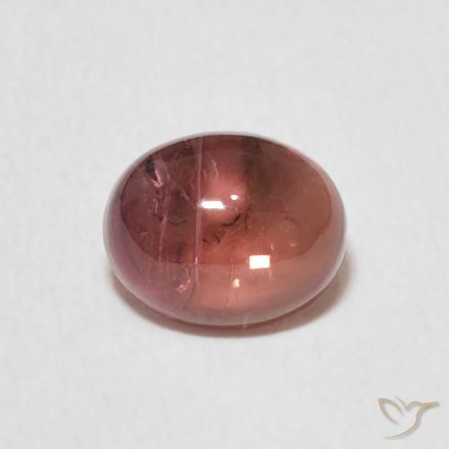 1.38ct Natural Rosado medio turmalina, Ovalada, Transparente