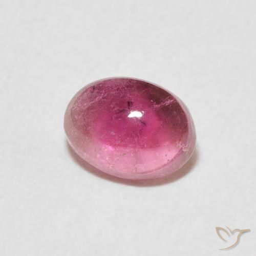 Turmalina Púrpura rosado natural de 0.95 ct, Ovalada, Transparente