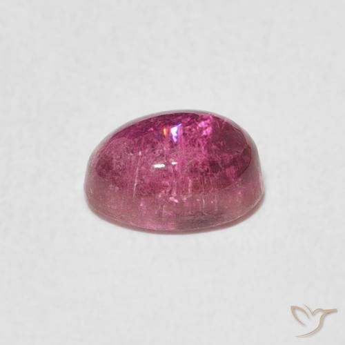 Turmalina Púrpura rosado natural de 0.95 ct, Ovalada, Transparente