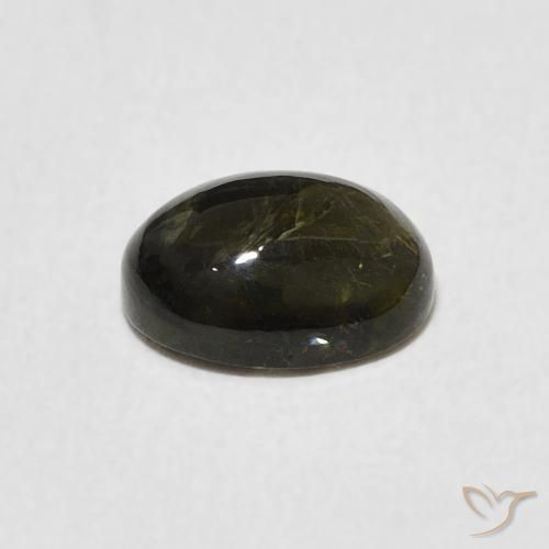 Turmalina Verde oscuro natural de 1.50 ct, Ovalada, Transparente