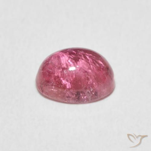 Turmalina Rosado Bubblegum natural de 0.86 ct, Ovalada, Transparente