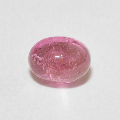 0.77ct Natural Rosado claro turmalina, Ovalada, Transparente