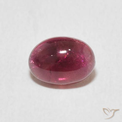 0.76ct Natural Magenta intenso turmalina, Ovalada, Transparente