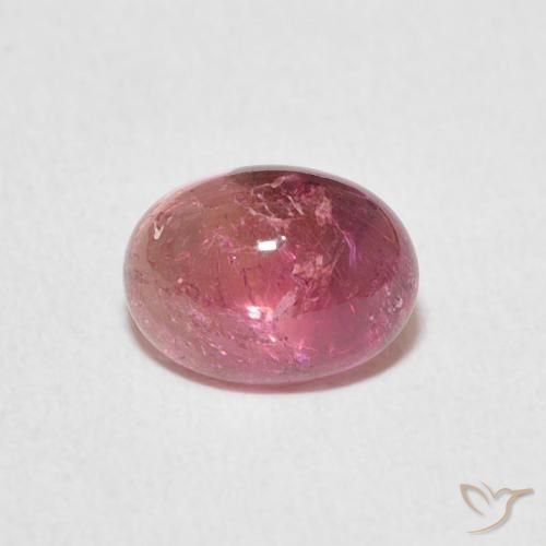 1.35ct Natural Rosado medio turmalina, Ovalada, Transparente