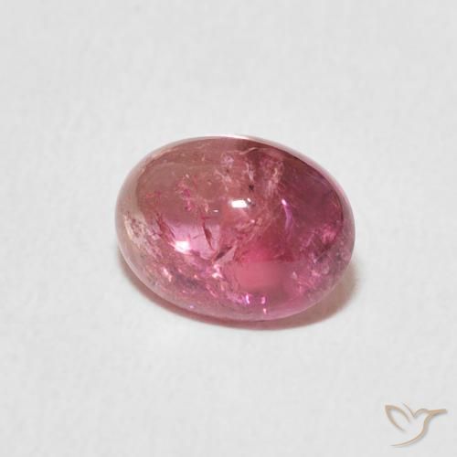 Turmalina Rosado medio natural de 1.35 ct, Ovalada, Transparente