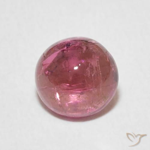 1.18ct Natural Rosado cálido intenso Turmalina, Redondo, Transparente