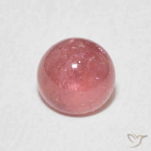 Turmalina Rosado naranja intenso natural de 0.94 ct, Redondo, Transparente