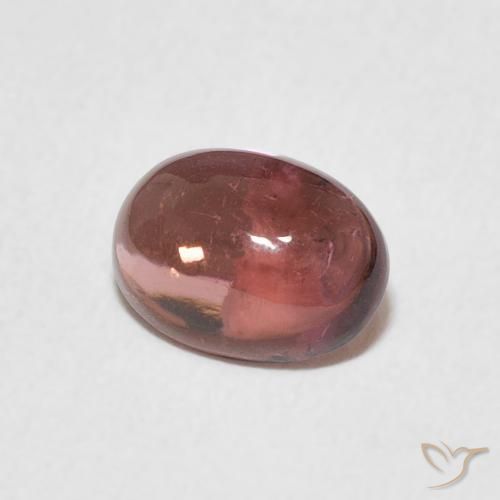 Turmalina Rosa oscuro natural de 1.12 ct, Ovalada, Transparente