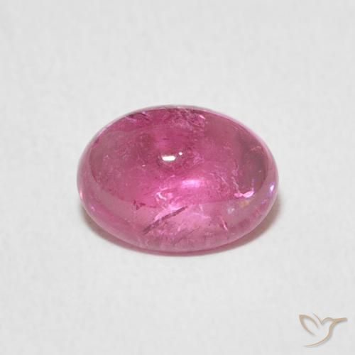 1.17ct Natural Púrpura medio turmalina, Ovalada, Transparente