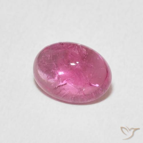 Turmalina Púrpura medio natural de 1.17 ct, Ovalada, Transparente