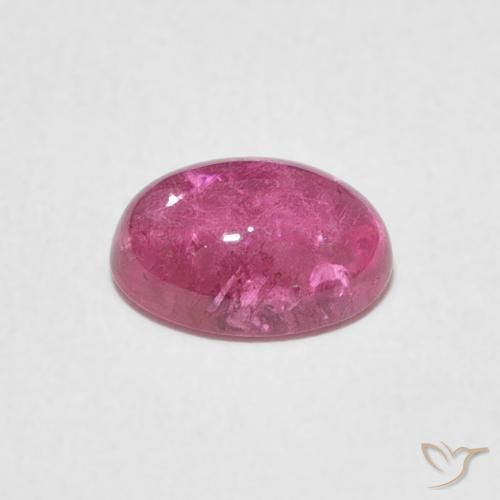 Turmalina Púrpura medio natural de 1.17 ct, Ovalada, Transparente