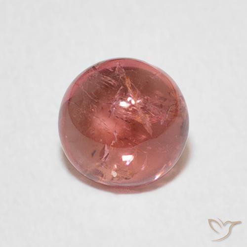 0.93ct Natural Rosado frambuesa Turmalina, Redondo, Transparente