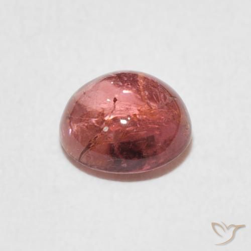 Turmalina Rosado frambuesa natural de 0.93 ct, Redondo, Transparente
