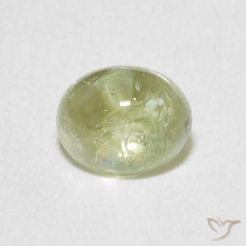1.23ct Natural Verde claro turmalina, Ovalada, Transparente