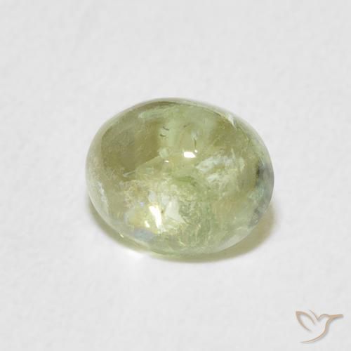 Turmalina Verde claro natural de 1.23 ct, Ovalada, Transparente