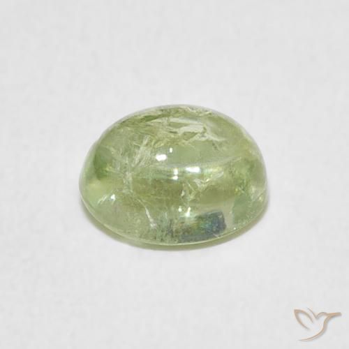 Turmalina Verde claro natural de 1.23 ct, Ovalada, Transparente