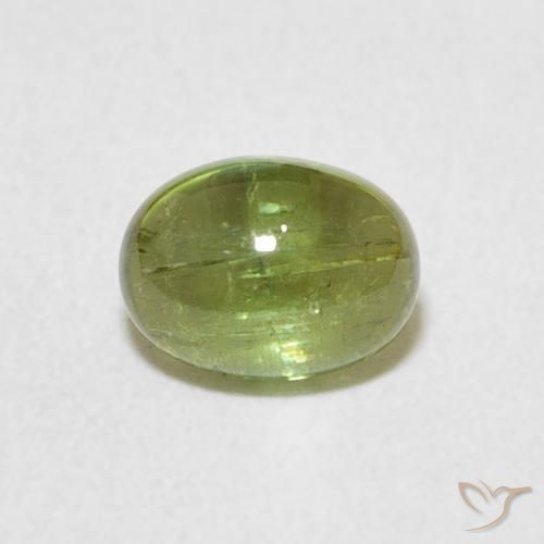 0.92ct Natural Verde vivo turmalina, Ovalada, Transparente