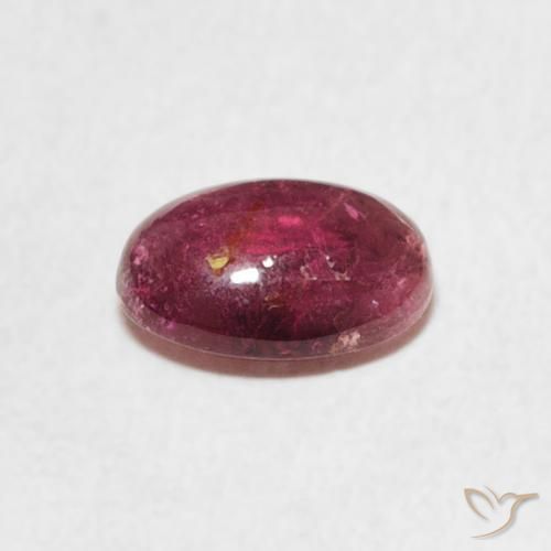 Turmalina Rosado naranja natural de 1.35 ct, Ovalada, Transparente