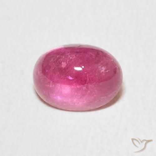 1.53ct Natural Magenta intenso turmalina, Ovalada, Transparente