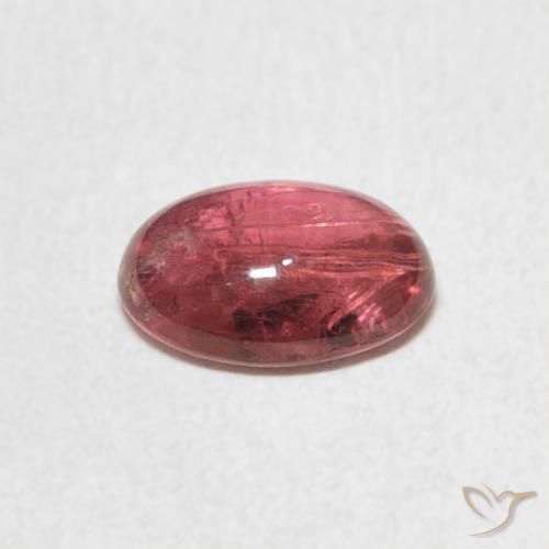 Turmalina Rosado naranja natural de 1.28 ct, Ovalada, Transparente
