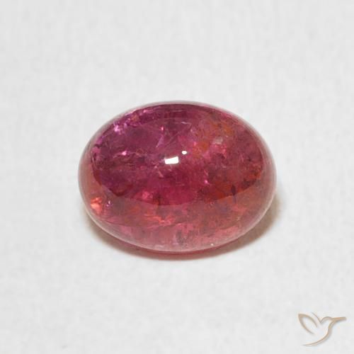 1.70ct Natural Rosado naranja turmalina, Ovalada, Transparente