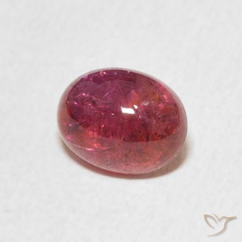Turmalina Rosado naranja natural de 1.70 ct, Ovalada, Transparente