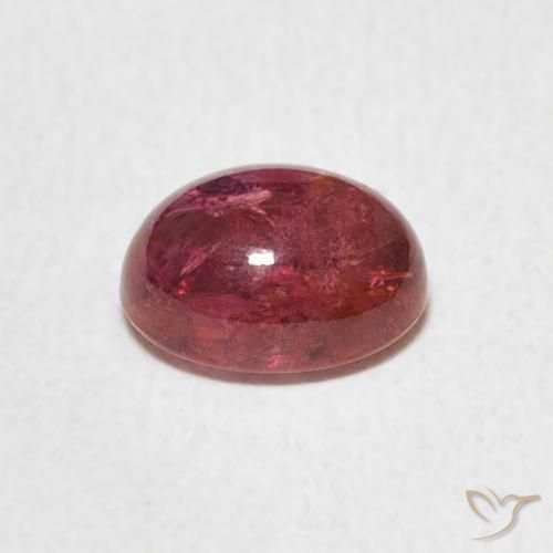 Turmalina Rosado naranja natural de 1.70 ct, Ovalada, Transparente