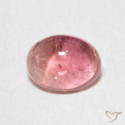 0.85ct Natural Rosado claro turmalina, Ovalada, Transparente