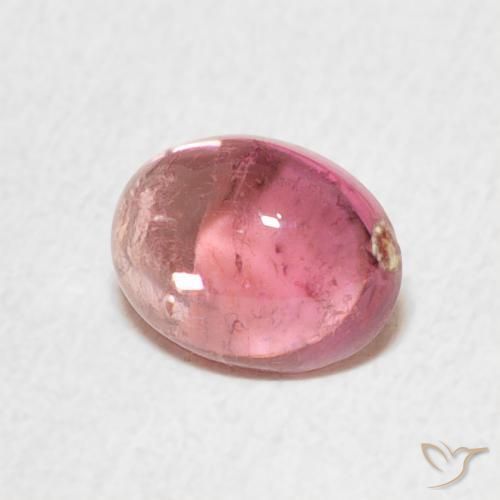 Turmalina Rosado claro natural de 0.85 ct, Ovalada, Transparente