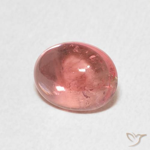 Turmalina Rosado medio natural de 1.71 ct, Ovalada, Transparente