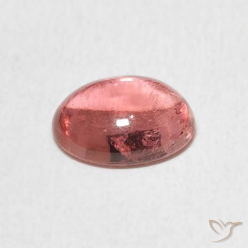 Turmalina Rosado medio natural de 1.71 ct, Ovalada, Transparente