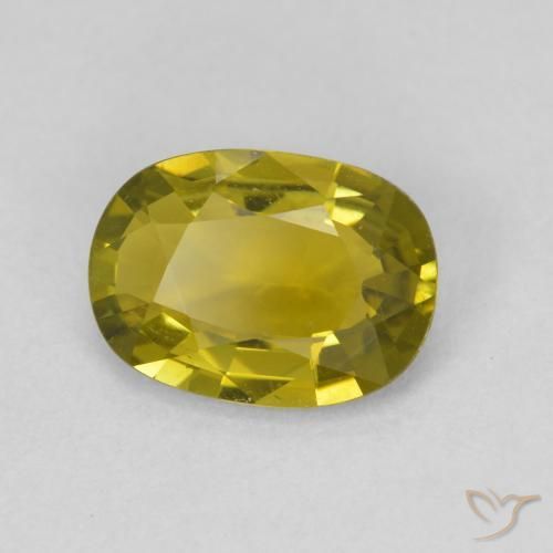 Turmalina Verde amarillento natural de 1.80 ct, Forma Cojín, VVS-VS