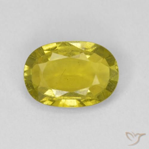 2.06ct Natural Amarillo medio Turmalina, Forma Cojín, VS