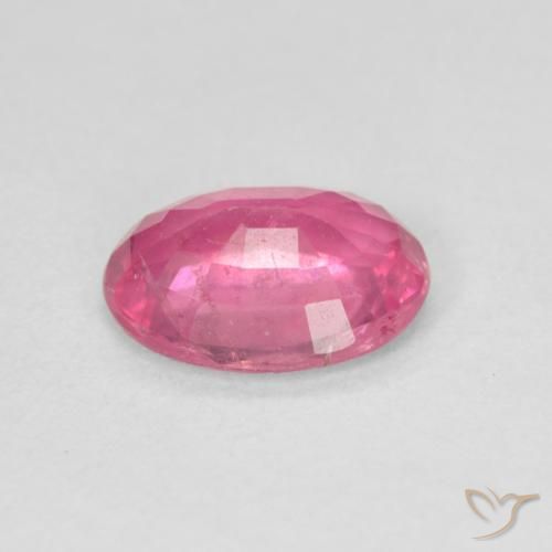 Turmalina Rosado intenso natural de 1.48 ct, Ovalada, VS