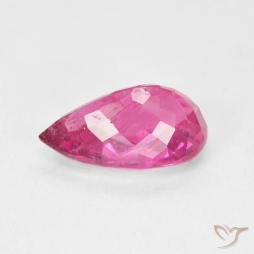 Turmalina Rosado intenso natural de 2.69 ct, En forma de pera, VS