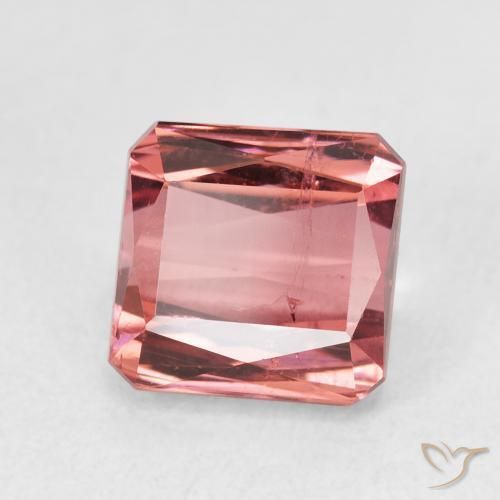 Turmalina Rosa oscuro natural de 2.78 ct, Corte Octágono / Esmeralda, SI