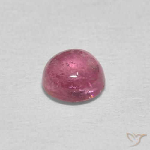 Turmalina Rosado claro natural de 0.75 ct, Redondo, Transparente