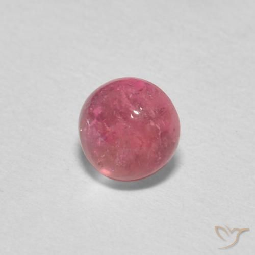 Turmalina Rosado claro natural de 0.62 ct, Redondo, Transparente