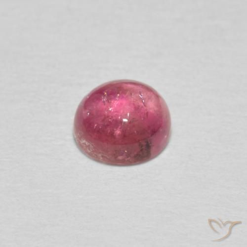 Turmalina Rosado claro natural de 0.62 ct, Redondo, Transparente