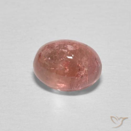 0.81ct Natural Rosado medio turmalina, Ovalada, Transparente