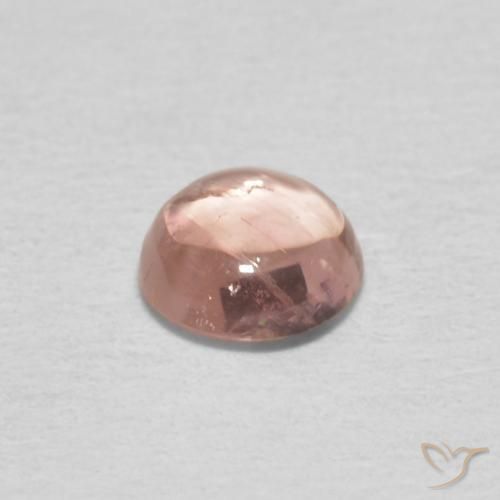 Turmalina Rosado salmón natural de 0.50 ct, Redondo, Transparente