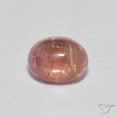 0.83ct Natural Rosado medio turmalina, Ovalada, Transparente