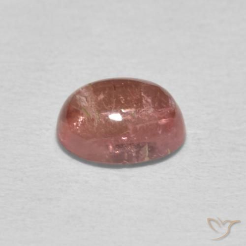 Turmalina Rosado medio natural de 0.83 ct, Ovalada, Transparente