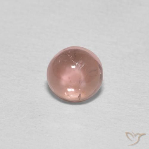 0.47ct Natural Rosado medio Turmalina, Redondo, Transparente