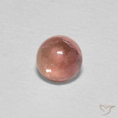 Turmalina Rosado medio natural de 0.54 ct, Redondo, Transparente