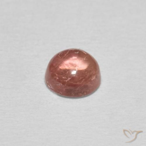 Turmalina Rosado medio natural de 0.54 ct, Redondo, Transparente