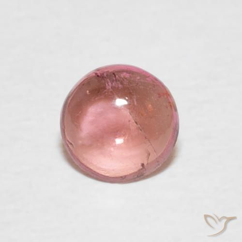 0.41ct Natural Rosado claro Turmalina, Redondo, Transparente