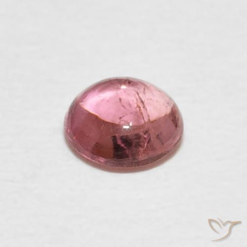 Turmalina Rosado claro natural de 0.41 ct, Redondo, Transparente